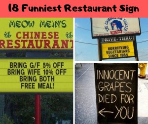 18 Funniest Restaurant Signs